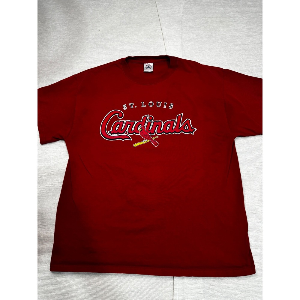 Vintage St Louis Cardinals T Shirt Mens Large Red Delta Magnum Weight MLB Tee